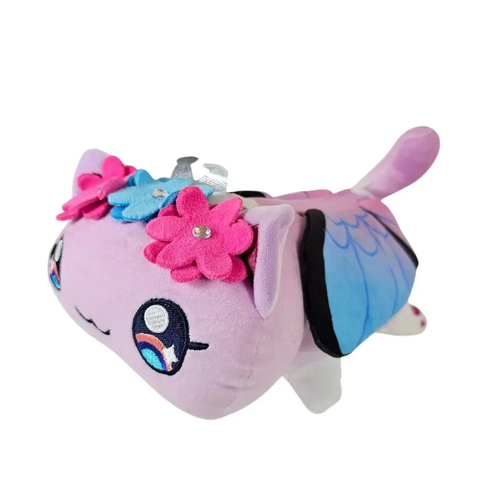 Kawaii Butterfly Unicorn Cat Plush Pillow Stuffed Animal 10” Soft Toy Purple